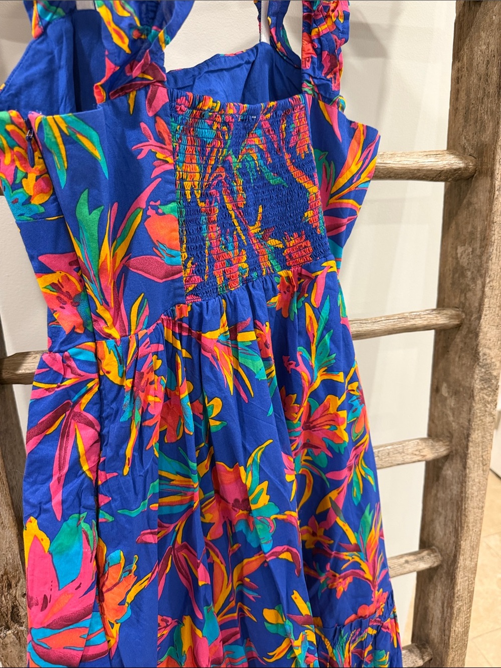 J. Crew Floral Printed Dress, Size 4 - Picture 4 of 4